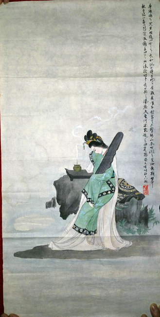 工笔侍女图蔡文姬